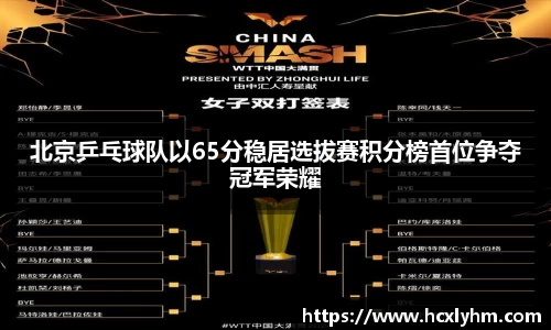 北京乒乓球队以65分稳居选拔赛积分榜首位争夺冠军荣耀